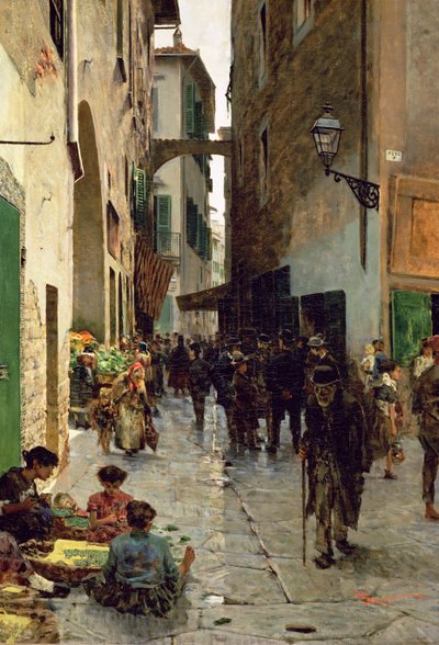 A Ghetto of Florence by Telemaco Signorini